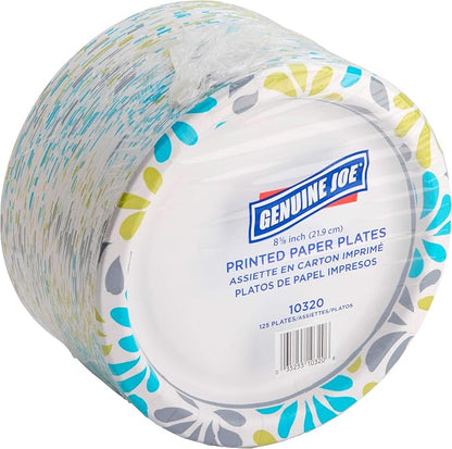 Genuine Joe Printed Paper Plates - Image 3