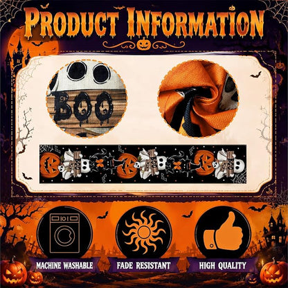 Gilprop 3 Pcs Halloween Table Runners Gothic Tablecloth, 13x72 Inch | Farmhouse - Image 4