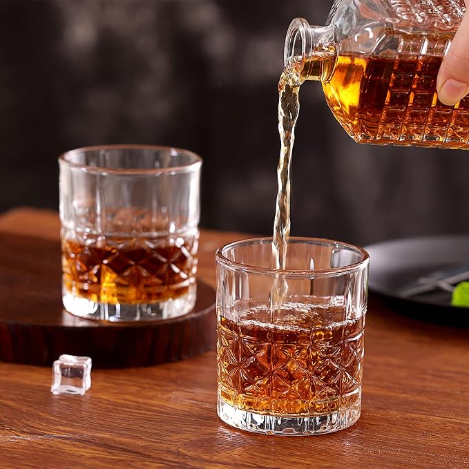 Moretoes Drinking Glasses, 12 Piece Crystal Glass Cups | Mixed Glassware Set - Image 6