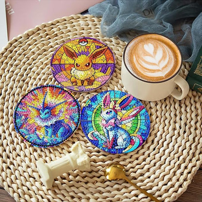 nekpiahu 8Pcs Diamond Painting Coasters - Image 4
