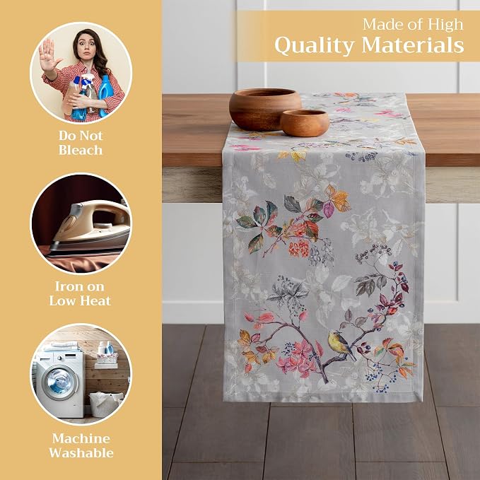Maison d' Hermine Table Runner 100% Cotton 14.50" x 72" | Table Runners 72 - Image 3