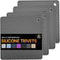 Silicone Trivet Mats 4 Heat Resistant Pot Holders Multipurpose Non-Slip Hot Pads by Unknown