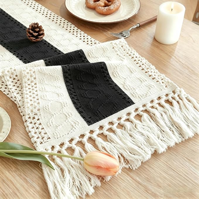 Boho Table Runner for Home Decor by Unknown