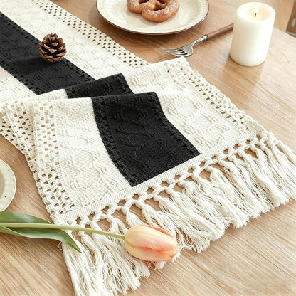 Boho Table Runner for Home Decor by Unknown