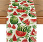 Artoid Mode Watermelon Leaves Fruit Spring Summer Table Runner, Seasonal by ArtoidMode