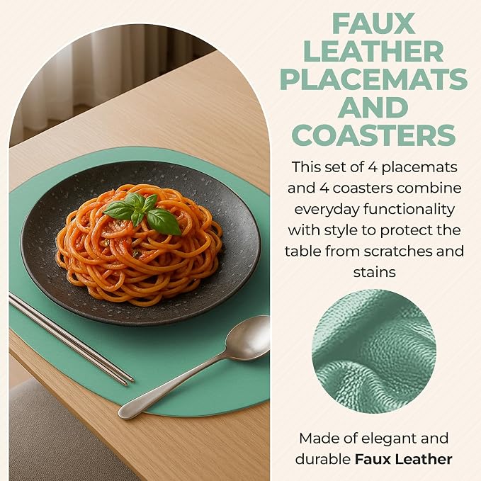 Faux Leather Placemats and Coasters - Image 7