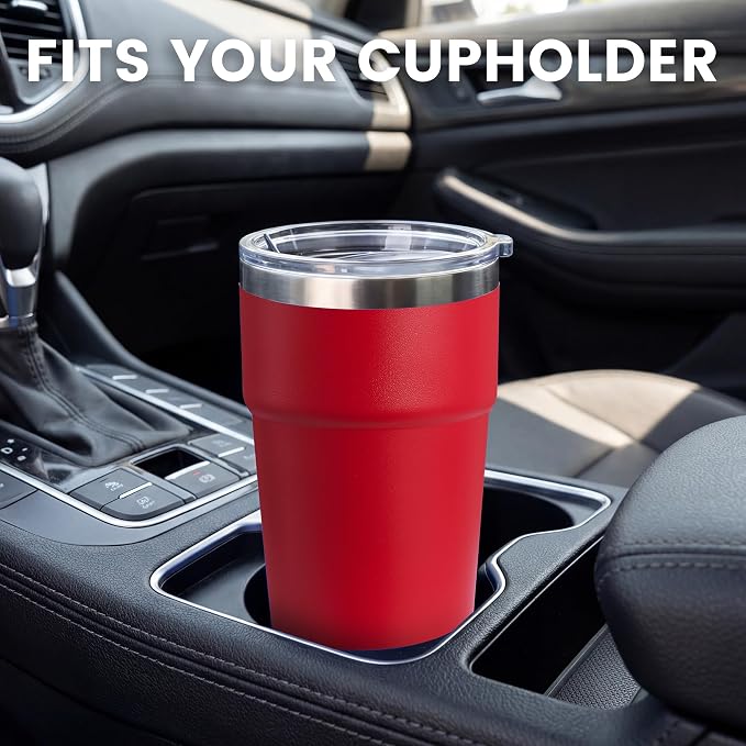 MEWAY 16oz Tumbler Double Wall Vacuum Insulated Travel Mug Bulk, Stainless - Image 4