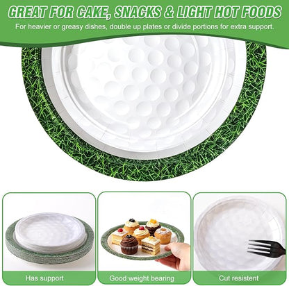100 Pcs Disposable Golf Party Tableware Set - Image 6