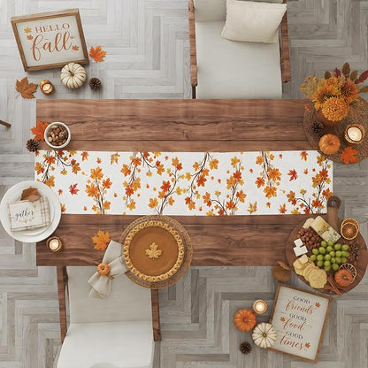 Fall Decor - Maple Leaf Table Runner | Autumn Decorations - Image 5