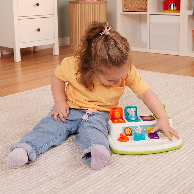 Battat Pop-Up Toy, Pop-Up Pals Cause-and-Effect Animal Toy, 4 Pals | 4 animal - Image 2