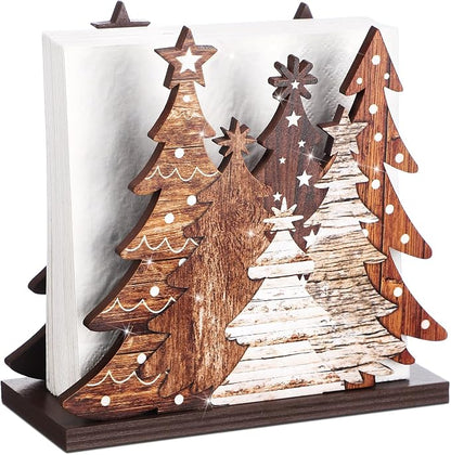 Christmas Tree Napkin Holder for Tables Classical Christmas Tree Napkin Holder - Image 8