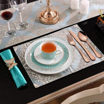 LIANYU Copper Silverware Flatware Set, 60 Piece Cutlery Set - Image 6