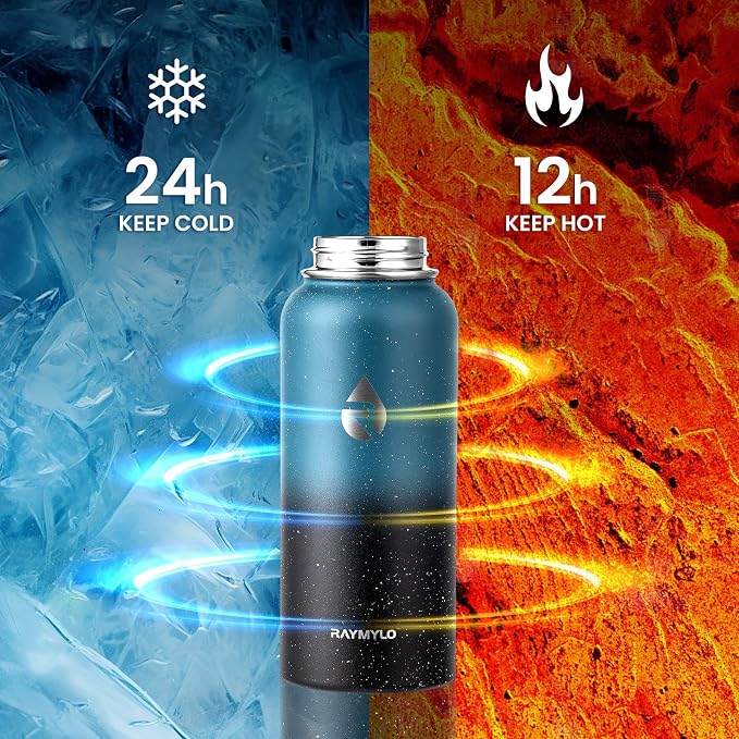RAYMYLO Insulated Water Bottle 32 oz, Triple Wall Vacuum Stainless Steel | - Image 3