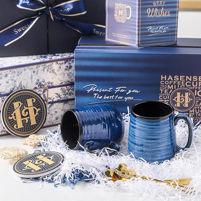 HASENSE Ceramic Coffee Mugs Gift Set - Image 5