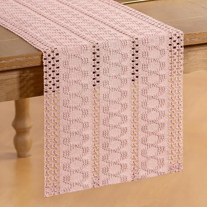Boho Table Runner Summer Farmhouse Rustic Dining Dresser Scarf Home Decor | - Image 3