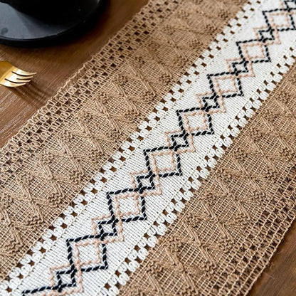 EMMTEEY Macrame Table Runner Boho Style 94 Inches Long, Scratch & Heat Resistant - Image 4