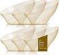 bUCLA 12 Pack Gold Glitter Plastic Serving Bowls - 54 OZ Angled Serving Bowls by BUCLA
