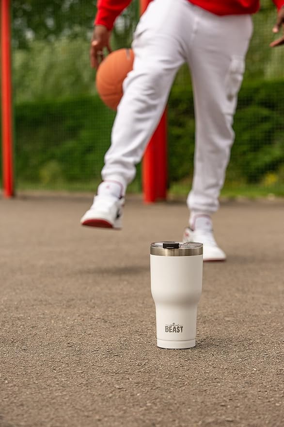 BEAST Insulated Coffee Mug – 900 ml I Arctic White I Stainless Steel I Reusable - Image 8