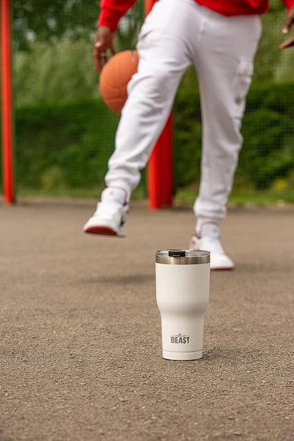 BEAST Insulated Coffee Mug – 900 ml I Arctic White I Stainless Steel I Reusable - Image 8