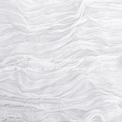 12 Pack 13Ft Cheesecloth Table Runner 35x157 Inch Boho Gauze Table Runner - Image 3