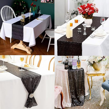 12 Packs Sequin Table Runner Glitter Dining Table Runner - Image 5