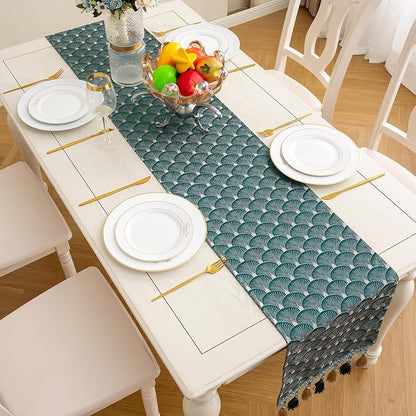 Table Runner, Vintage Luxury Embroidered Floral Jacquard Damask Fabric - Image 6