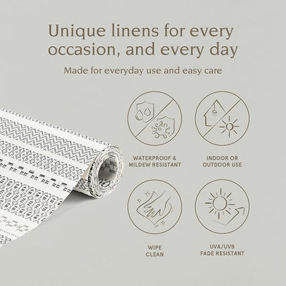 Over&Back 18x90 Reversible Striped Table Runner - Image 2