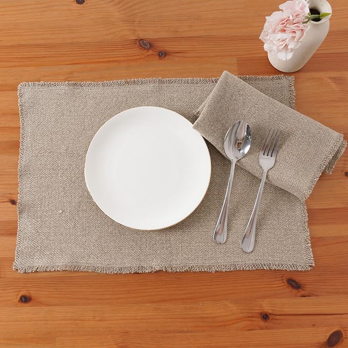100% Pure Linen Placemats Set of 4 - Image 7