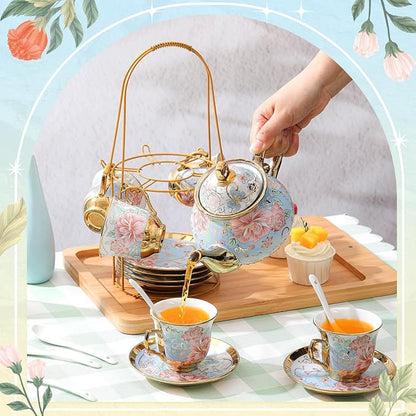 Zhehao 20 Pcs Porcelain Tea Set - Image 5