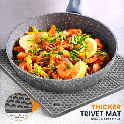 Silicone Trivet Mats 4 Heat Resistant Pot Holders Multipurpose Non-Slip Hot Pads - Image 4
