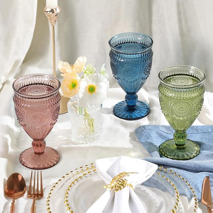 Darlion Goblets, Goblet Glasses, 12oz Water Goblets, Food Grade Glass, - Image 7