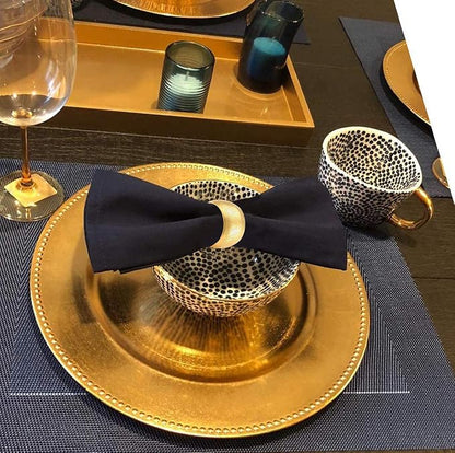 Napkin Ring, Round Metal Serviette Napkin Holder - Image 4