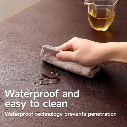 Double-Sided Faux Leather Table Runner, Waterproof Heat Resistant Non-Slip - Image 4