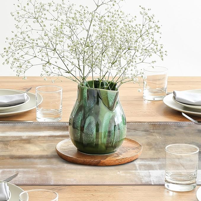 Brown Grey Table Runners Modern Art Farmhouse Linen Table Runners Dresser - Image 4