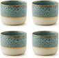 Ceramic Espresso Cups 3oz Small Modern Coffee Cup Thick Walled, Handleless by chooguang