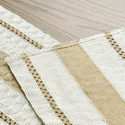 Artoid Mode Burlap Brown Rustic Woven Table Runner 12x90 Inch | Holiday - Image 5