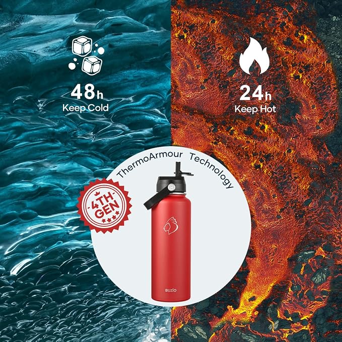 BUZIO Triple Wall Vacuum Water Bottle - Image 2