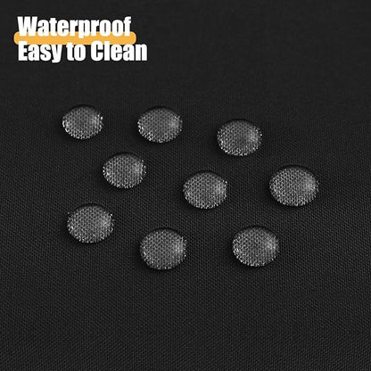 Smiry 4 Pack Rectangle Table Cloth, Waterproof Anti-Scratch Polyester Tablecloth, Decorative Washable Fabric Table Cover for Dining, Buffet, Parties and Outdoor, 54x108, Black