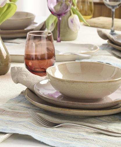Oneida Organic Shades Clay Stoneware 12-Piece Dinnerware Set - Image 9