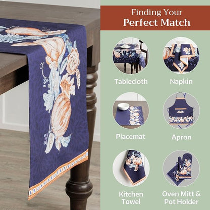 Maison d' Hermine Table Runner 100% Cotton 14.50" x 108" | Table Runners 108 - Image 6
