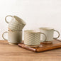 GBhome 15 OZ Stackable Coffee Mugs Set of 4, Ceramic Coffee Cups Set | 4 by GBhome