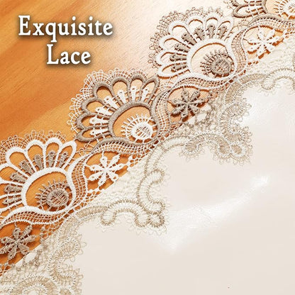 Lace Table Runner, Waterproof Oil-Proof PU Leather Table Runner - Image 4