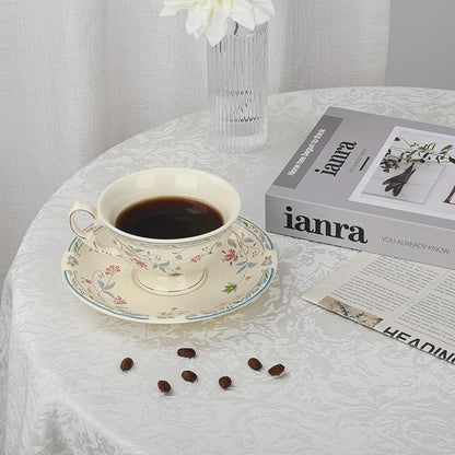fanquare Vines Floral Tea Cup and Saucer - Image 5