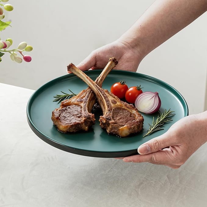 Ceramic Dinner Plates, 10.25 Inch, Set - Image 4