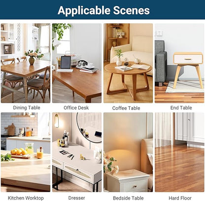 Clear Table Cover Protector Rectangle 12x48 Inch, 1.5mm Transparent Plastic Table Protector Waterproof, Anti-Scratch Clear Desk Mat for Office Desktop Dresser Dining Table, FDA Compliant