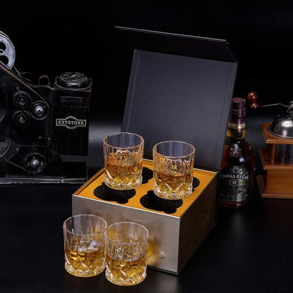 KANARS Old Fashioned Whiskey Glasses - 10 Oz Rocks Barware - Image 7