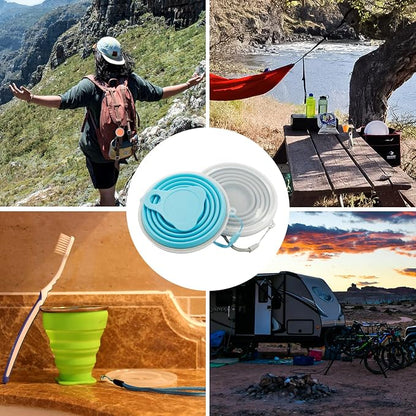 Litoexpe 2 Pack Silica gel Collapsible Travel Cup 270ml, Portable Folding - Image 7