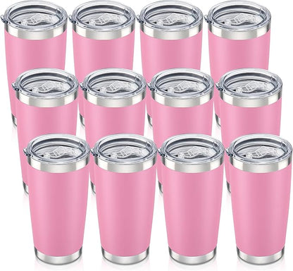 20 oz Tumbler with Lid Stainless Steel Insulated Tumblers Bulk Cups Mug | by Orebigo