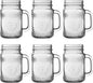Amzcku vintage Clear Drinking Jar 16 OZ Drinking Jars by Amzcku