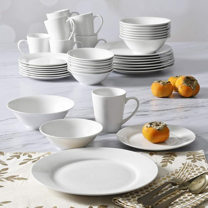 Gibson Home Amelia Court Porcelain Chip and Scratch Resistant Dinnerware Set - Image 7
